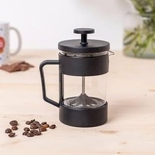 Indispensablely Siyah French Press Kahve Bitki Çayı Demleyici - Isıya Dayanıklı Mika Hazne, 350ML / 420ML Kapasi