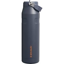 Indispensablely Iceflow Aerolight Flip Straw 2.0 Pipetli Su Şişesi, Lacivert (Twilight), 1.06 Litre