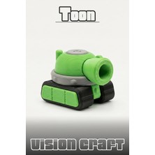 Modelerman Design Toon Tank Araç Figür 3D Baskı Model Koleksiyon Oyun Diorama Kişiselleştirilebilir Hediye