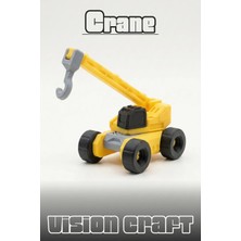 Modelerman Design Crane Araç Figür 3D Baskı Model Koleksiyon Oyun Diorama Kişiselleştirilebilir Hediye