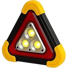 Indispensablely DP-209 Şarjlı LED Üçgen Reflektör Stop Lambası, Çok Fonksiyonlu Acil Durum Uyarı Işığı, USB Şarj Ed