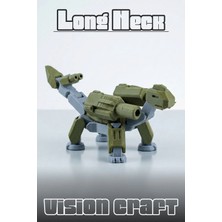 Modelerman Design Long Neck Mecha Robot Figür 3D Baskı Model Koleksiyon Oyun Diorama Kişiselleştirilebilir Hediye