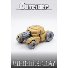 Modelerman Design Outrider Tank Robot Figür 3D Baskı Model Koleksiyon Oyun Diorama Kişiselleştirilebilir Hediye