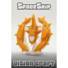 Modelerman Design Solar Warden Spaceship Figür 3D Baskı Model Koleksiyon Oyun Diorama Kişiselleştirilebilir Hediye