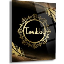 Shiny Art Tavakkul Yazılı Islami Cam Tablo - ISL036