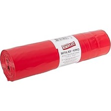 Indispensablely Koroplast Büzgülü Atık Poşeti Battal Boy 72X80 Cm, 10X10&APOS;LU Sızdırmaz Yırtılmaz Profesyo