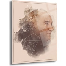 Shiny Art Atatürk Portre Cam Tablo - ATA011