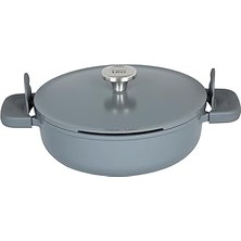 Indispensablely Berghoff Leo Phantom Kapakli Yapişmaz Sote Tavasi 28 cm Smoked Grey
