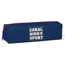Indispensablely Coral High Tek Bölmeli Lacivert Kalem Çantası