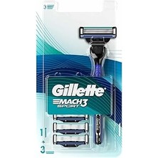 Indispensablely Gillette Mach3 Start Tıraş Makinesi + 3 Adet Yedek Tıraş Bıçağı