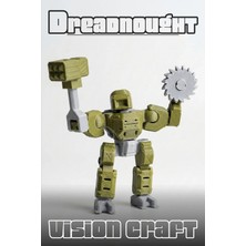 Modelerman Design Dreadnought Mecha Robot Figür 3D Baskı Model Koleksiyon Oyun Diorama Kişiselleştirilebilir Hediye