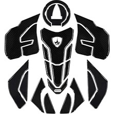 Indispensablely 22 Parça Ducati Panigale, Streetfighter, V4, V4S 2018-2024 ile Uyumlu Kaydırmaz Tank Pad – 6d Karbo