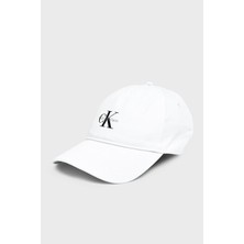 Calvin Klein % 100 Pamuk Logolu Şapka LV04K5027GYAF Bayan Şapka LV04K5027G Yaf