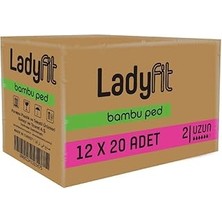 Indispensablely Ladyfit Bambu Uzun 240&APOS;LI Vegan Ped (12 x 20 Adet)
