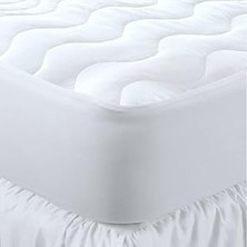 Indispensablely Kapitone Fitted Su Sıvı Geçirmez Yatak Koruyucu Alez, Beyaz, 80X130CM