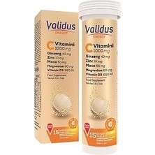 Indispensablely Validus C 1000 + Ginseng + Zinc + Maca Efervesan Tablet