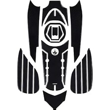 Indispensablely 20 Parça Pulsar Ns 200 2024 ile Uyumlu Kaydırmaz Tank Pad – 6d Karbon | Çizilmeye Karşı Kalkan, Mot