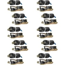 Indispensablely Safeset Sg-60 50MM 2 Inç Spanzet 10 mt 2500-5000DAN 10 mm Çift J Kanca 1.1 Yük Gerdirme Halatı (1)