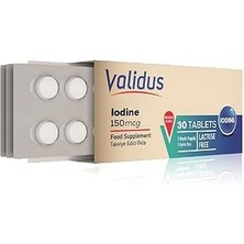 Indispensablely Validus Vitamin, Mineraller Takviyeler Iodine 150 Mcg 30 Blister Tablets