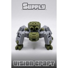 Modelerman Design Supply Mech Robot Figür 3D Baskı Model Koleksiyon Oyun Diorama Kişiselleştirilebilir Hediye