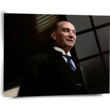 Shiny Art Atatürk Portre Cam Tablo - ATA039