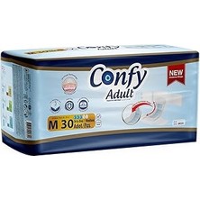 Indispensablely Confy Adult Yetişkin Bezi Medium Beden M (1 x 30 Adet)
