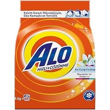 Indispensablely Alo 6 kg Kar Çiçeği Ferahlğı Beyazlar Renkliler Hızlı Çözülme Toz Deterjan