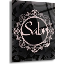 Shiny Art Sabır Yazılı Islami Cam Tablo - ISL052