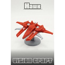 Modelerman Design Comet Hawk Figür 3D Baskı Model Koleksiyon Oyun Diorama Kişiselleştirilebilir Hediye