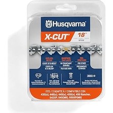 Indispensablely Husqvarna Motorlu Testere Zinciri - X-Cut Tipi - 45,72 cm (18 Inç) - .050 Gauge - .325 Pitch - Yüks