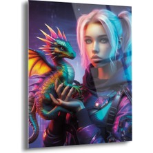 Shiny Art Ejderha Annesi Cam Tablo - MOD047
