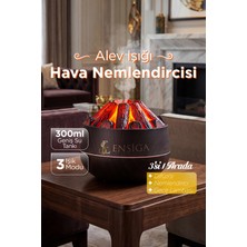 Allians Ahşap Tasarımlı Hava Nemlendirici, Buhar Makinesi ve LED Işık 300ML