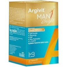 Indispensablely Argivit Man Bright Tablet Cüce Palmiye Saw Palmetto, Safran, Isırgan L Arjinin 30 Tablet