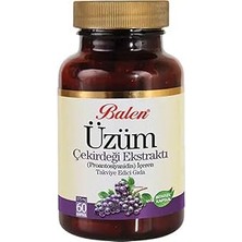 Indispensablely Balen Üzüm Çekirdeği Özü 375 Kapsüller Antioksidan Desteği Için 60 Adet