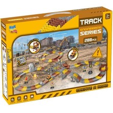 Kiddico Toys Inşaat Tracks 288 Parça Inşaat Temalı Hareketli Raylar Araçlı Full Set