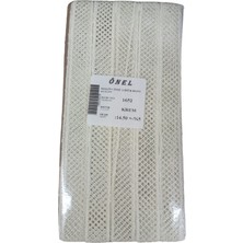 Popüler Sepet Dantel Polyester Güpür Bant Krem 14,50 Metre En 3 cm ON-1652-KR