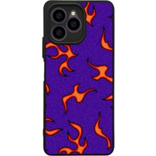 BG AKSESUAR Omix X6 Uyumlu Retro Flame Patterns Tasarımlı Glossy Premium Kılıf