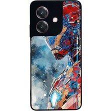 BG AKSESUAR Oppo A3 5g Uyumlu Iron Man ( Demir Adam ) Tasarımlı Glossy Premium Kılıf
