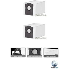 Roboclinic Dreame L40 Ultra Ae Robot Süpürge Uyumlu 2 Adet Çöp Toz Torbası