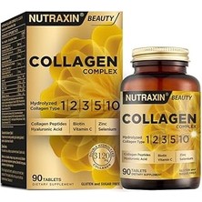 Indispensablely Nutraxin Collagen Complex Tablet | 5 Tip Kolajen (Tip I, Ii, Iii, V, X) + Hyalüronik Asit, Elastin,