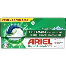 Indispensablely HEPSI1ARADA Pods Kapsül Çamaşır Deterjanı Beyazlar Renkliler 25 Yıkama