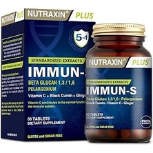 Indispensablely Nutraxin Immun-S 1,3-1,6 Beta-Glukan 60 Tablet Edici Gıda