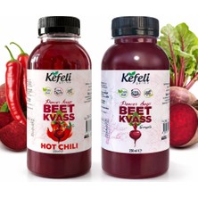 Kefeli Gurme Fermente Pancar Kvas - 6’lı Paket (3 Acılı, 3 Acısız) - 250 ml