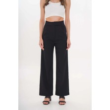 Nuvin Cırt Kapama Straight Fıt Kumaş Pantolon %100 Pamuk