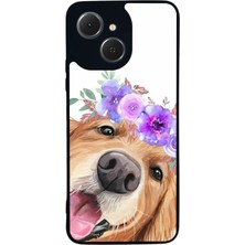 BG AKSESUAR Tecno Spark 40C Uyumlu Golden Kopek Tasarımlı Glossy Premium Kılıf
