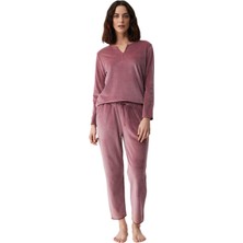 Penye Mood Catherine's Kadın Pembe Pijama Takım C2606