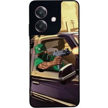 BG AKSESUAR Oppo A3 5g Uyumlu Gta Tasarımlı Glossy Premium Kılıf