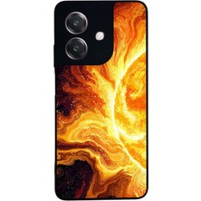 BG AKSESUAR Oppo A3 5g Uyumlu Güneş Tasarımlı Glossy Premium Kılıf