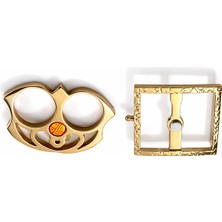 Haki Store Özel Tasarım Gold Metal Kemer Tokası Çıkarılabilir Muşda