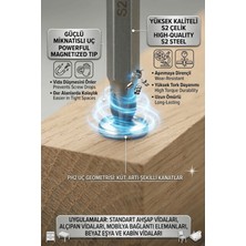 Vandor Bits Uç Matkap Ucu Tornavida Ucu Vidalama Ucu S2 Yüksek Kalite Çelik Sph2 100 - 637962027747